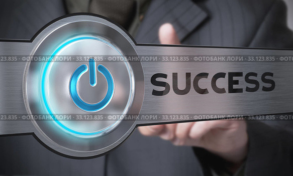 3D render of a start button over an alluminum background with a depth of field effect,  close up. Conceptual image suitable for ambition success and motivation purpose. Стоковое фото, фотограф Olivier Le Moal / Smarterpix / Фотобанк Лори