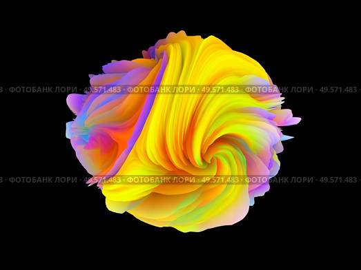 3D Rendering of folder color twist for 3D designs and presentation to emphasize  dimensionality and color brightness. Стоковое фото, агентство Ingram Publishing / Фотобанк Лори