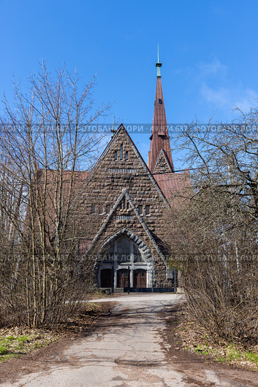 A church in Primorsk, originally a Finnish Lutheran church. Стоковое фото, фотограф EugeneSergeev / Фотобанк Лори