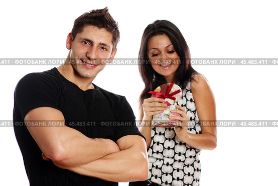 A couple studio shot. Стоковое фото, фотограф Андрей Аркуша / Фотобанк Лори