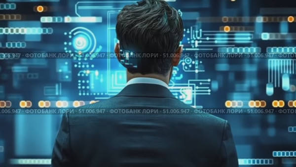 A deep dive into the intersection of technology and humanity, showcasing advancements in artificial intelligence and neural connections. Стоковое AI-видео, аниматор Данила Большаков / Фотобанк Лори