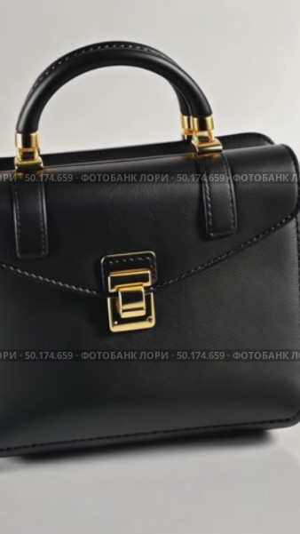 A modern 3D briefcase icon with a matte black finish and gold accents, slightly open to show documents inside, professional aesthetic. Стоковое AI-видео, аниматор Sergey Grishin / Фотобанк Лори