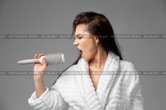 A woman has a good mood in the morning. Стоковое фото, фотограф Restyler Viacheslav / Фотобанк Лори