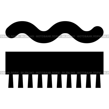 Abrasion resistant for broom brushing Designation on the wallpaper symbol icon black color vector illustration flat style simple image. Abrasion resistant for broom brushing Designation on the wallpaper symbol icon black color vector illustration flat style image. Стоковая иллюстрация, агентство Ingram Publishing / Фотобанк Лори