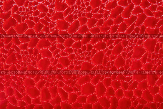 Abstract background of red textured leather. Close-up. Red background. Стоковое фото, фотограф Лариса Гордеева / Фотобанк Лори