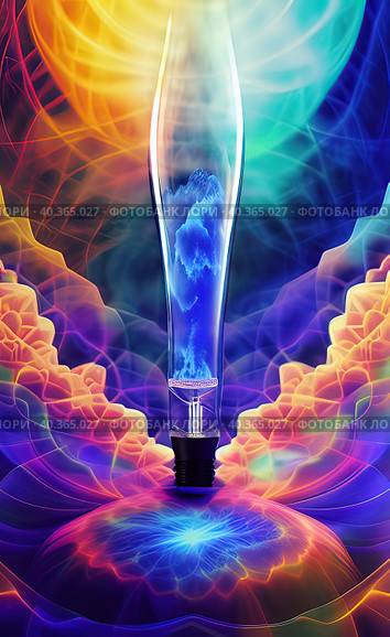Abstract background. Sublimation of energy. Стоковое AI-изображение, AI-художник Виктория Кольцова / Фотобанк Лори