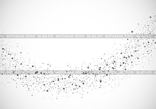 Abstract black dust dotted sparse particles design elements isolated on white background. Vector illustration. Стоковая иллюстрация, агентство Ingram Publishing / Фотобанк Лори