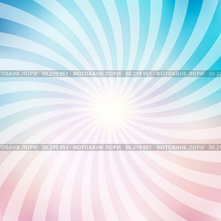 Abstract circus retro graphic radius effects blue and pink pastel color and light effect for comic background. Vector illustration. Стоковая иллюстрация, агентство Ingram Publishing / Фотобанк Лори
