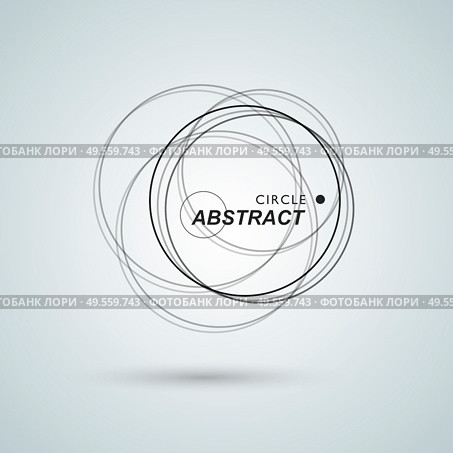 Abstract connect circle design background. Creative abstract shapes.. Abstract connect circle design background. Стоковая иллюстрация, агентство Ingram Publishing / Фотобанк Лори