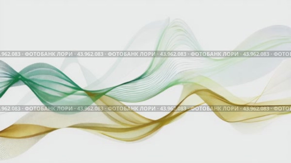 Abstract curves background. Smooth curves with gradients in black green brown colors. Captivating vector illustration. Стоковое AI-видео, аниматор Ирина Ручушкина / Фотобанк Лори