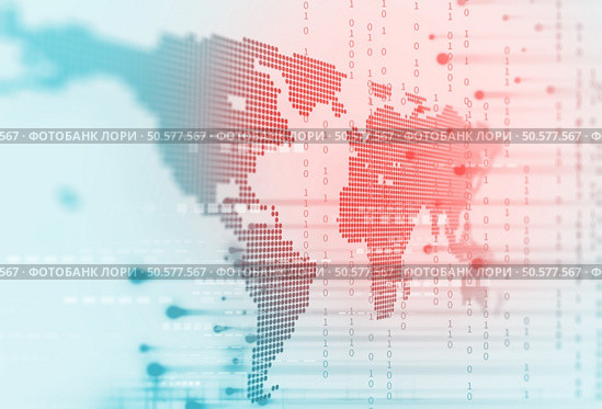 Abstract  Futuristic infographic with Visual data complexity , represent Big data concept, node base programming . Стоковое фото, агентство Ingram Publishing / Фотобанк Лори