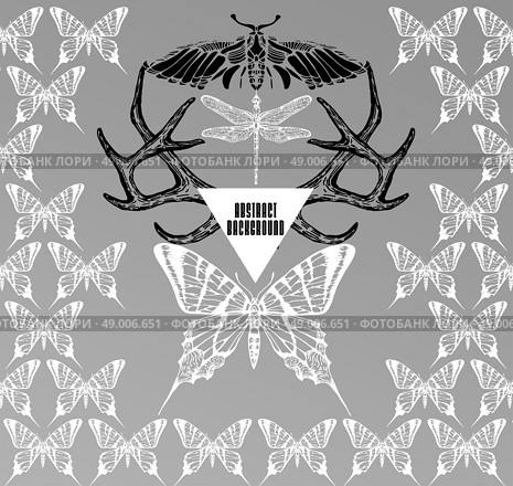 Abstract  gothic sacral illustration with polygon,  crystal design element, symbol, sign for tattoo. Стоковая иллюстрация, агентство Ingram Publishing / Фотобанк Лори