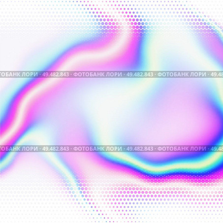 Abstract holographic iridescent composition. Background for banner, headline, presentation, corporate identity, flyer, poster, cover backdrop, wallpaper. Vector EPS10 not trace, include mesh gradient. abstract iridescent holographic background, vector mesh gradient. Стоковая иллюстрация, агентство Ingram Publishing / Фотобанк Лори