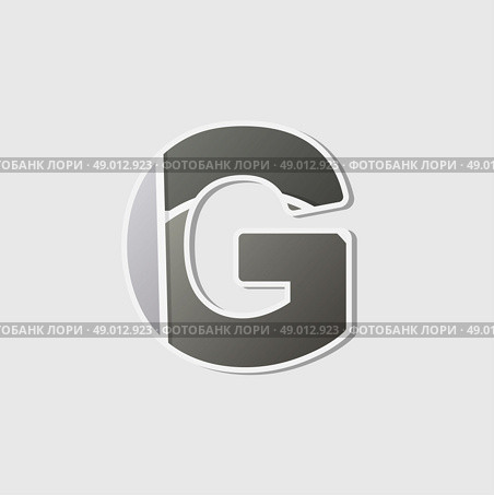 Abstract icon based on the letter g. Стоковая иллюстрация, агентство Ingram Publishing / Фотобанк Лори