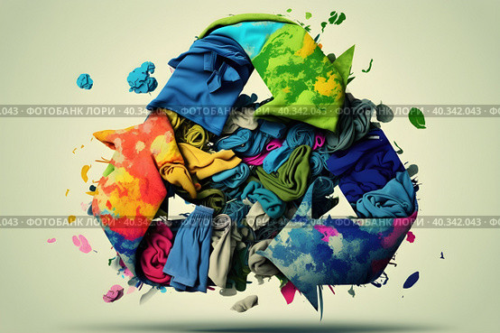 Abstract illustration of overproduction and overabundance of things. Стоковое AI-изображение, AI-художник Мария Фадеева / Фотобанк Лори