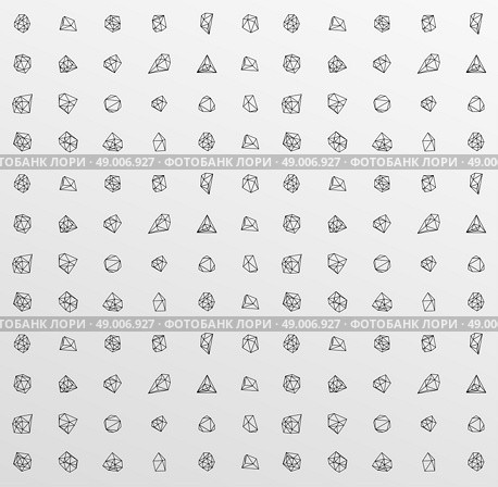 Abstract modern background with polygonal seamless pattern. Abstract modern background with polygons design. Стоковая иллюстрация, агентство Ingram Publishing / Фотобанк Лори