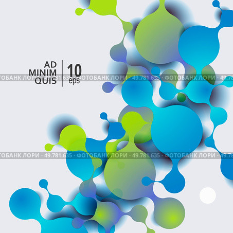 Abstract molecules background with cells.. Abstract molecules background with cells. Стоковая иллюстрация, агентство Ingram Publishing / Фотобанк Лори