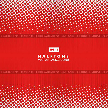 Abstract red dotted line vector halftone effect background with copy space. Стоковая иллюстрация, агентство Ingram Publishing / Фотобанк Лори