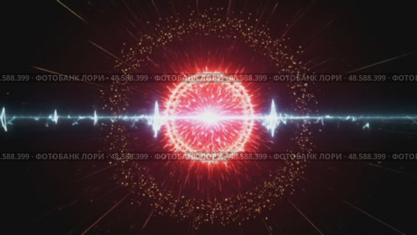 Abstract representation of energy or particle beam with glowing effects. Стоковое AI-видео, аниматор KATERINA AI / Фотобанк Лори