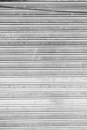 abstract texture of a dirty aluminium shutter like industrial  background. Стоковое фото, агентство Ingram Publishing / Фотобанк Лори