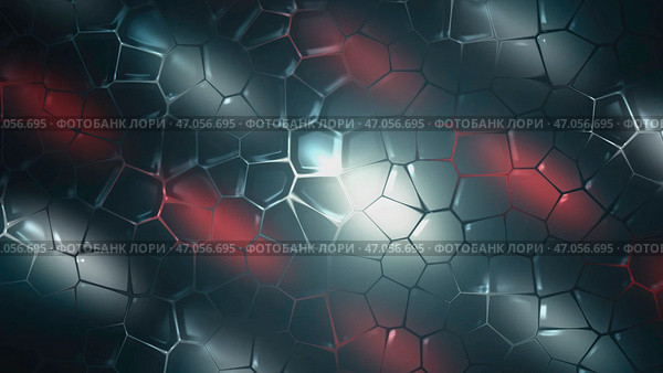 Abstract visualization of microscopic formation in a plant cell, biology science concept. Стоковая иллюстрация, иллюстратор David Kashakhi / Фотобанк Лори