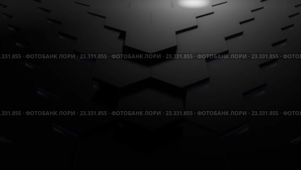 Абстрактный фон, шестигранники. Стоковая анимация, аниматор Роман Будников / Фотобанк Лори