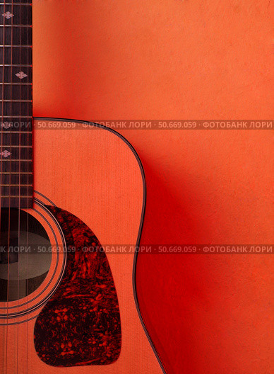 Acoustic guitar three. Стоковое фото, фотограф Николай Григорьев / Фотобанк Лори