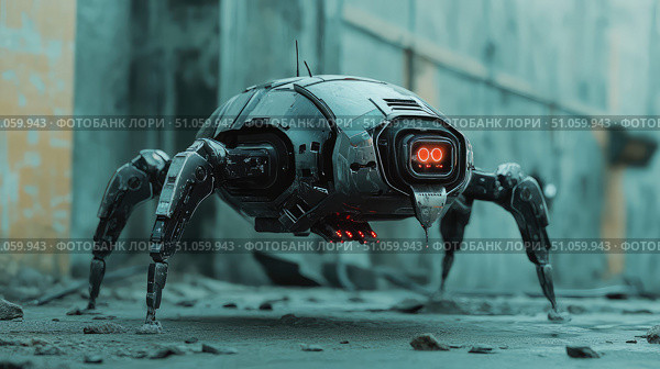 actuator vibrating robot ai generated. Стоковое AI-изображение, AI-художник Vectorwin / Фотобанк Лори