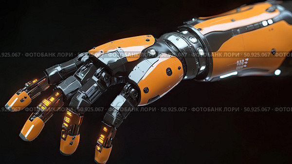 actuator vibrating robotic arm ai generated. Стоковое AI-изображение, AI-художник Vectorwin / Фотобанк Лори