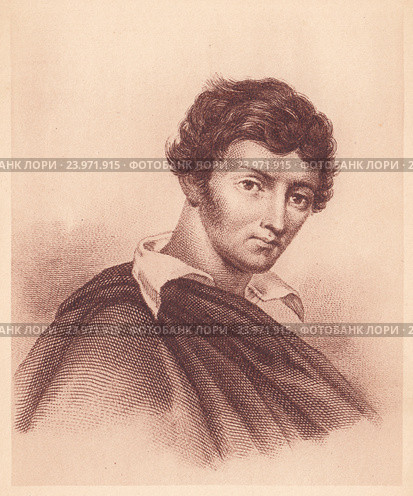 Адам Бернард Мицкевич (Adam Bernard Mickiewicz)-польский поэт, политический публицист, деятель польского национального движения.Старая фототипия СССР 1939 года. Стоковая иллюстрация, иллюстратор александр афанасьев / Фотобанк Лори