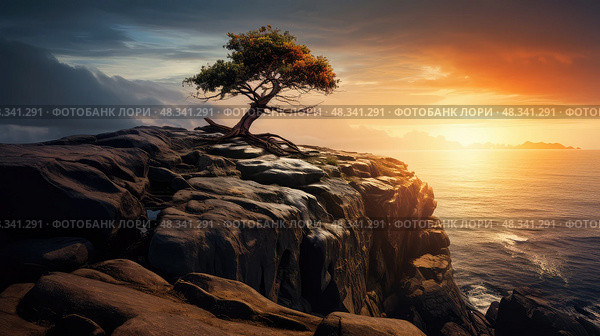 adaptation tree life ai generated. Стоковое AI-изображение, AI-художник Vectorwin / Фотобанк Лори
