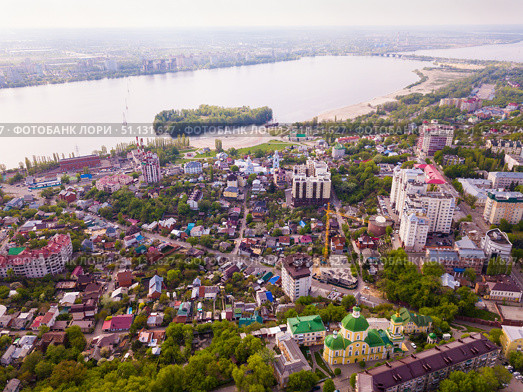 Aerial view of Voronezh. Стоковое фото, фотограф Яков Филимонов / Фотобанк Лори