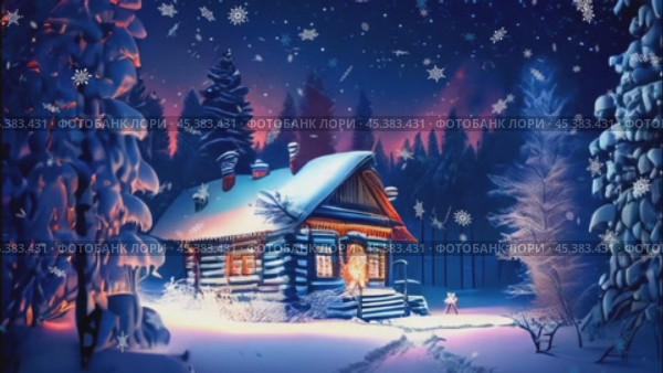 AI анимация .Тихая рождественская ночь.AI animation .Silent Christmas night. Стоковое AI-видео, аниматор Миронов Павел / Фотобанк Лори