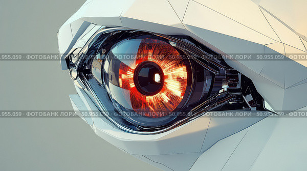 ai scrolling robotic eye ai generated. Стоковое AI-изображение, AI-художник Vectorwin / Фотобанк Лори