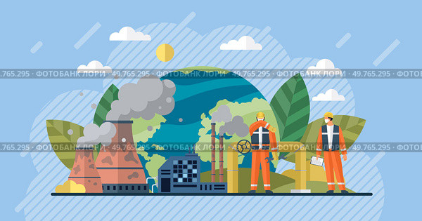Air pollution vector illustration. Smog, insidious infiltrator, wraps its toxic tendrils around lungs our atmosphere The air pollution concept is puzzle, riddle threatening balance our ecology. Air pollution. Natures tears fall as we pollute air, lifeblood our fragile ecosystem. Стоковая иллюстрация, агентство Ingram Publishing / Фотобанк Лори