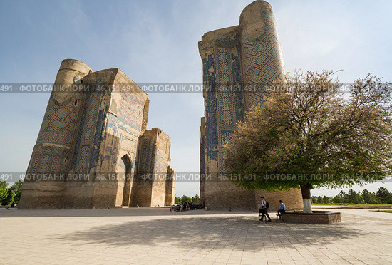 Ak-Saray Palace in Shahrisabz, Uzbekistan (2022 год). Редакционное фото, фотограф Юлия Белоусова / Фотобанк Лори
