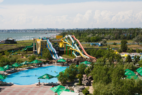 Аквапарк Бердянска "Мыс Доброй Надежды" (2011 год). Редакционное фото, фотограф Галина Лукьяненко / Фотобанк Лори