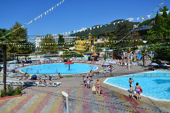 Аквапарк "Морская звезда", Курорт Лазаревское, Сочи (2013 год). Редакционное фото, фотограф Игорь Архипов / Фотобанк Лори