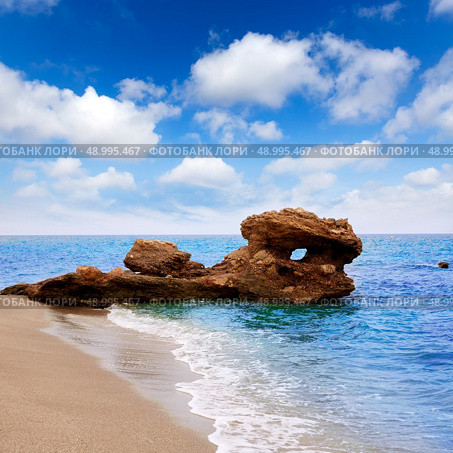 Almeria Mojacar beach in Mediterranean sea of Spain. Стоковое фото, агентство Ingram Publishing / Фотобанк Лори