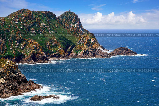 Alto do Principe high view point in Islas Cies islands of Vigo at Spain. Стоковое фото, агентство Ingram Publishing / Фотобанк Лори
