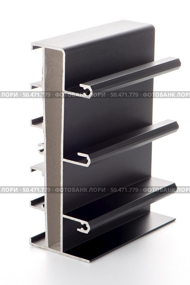 Aluminum profile accessory isolated on white background. Стоковое фото, агентство Ingram Publishing / Фотобанк Лори