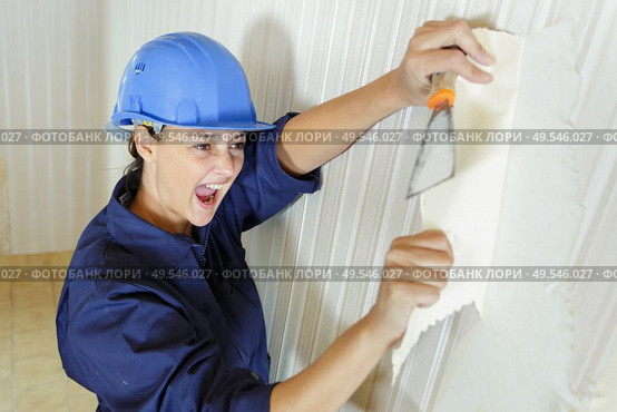 an angry female worker at work. Стоковое фото, агентство Ingram Publishing / Фотобанк Лори