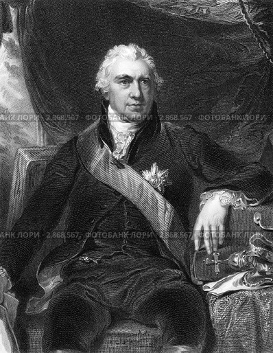 Английский натуралист Джозеф Бэнкс. Стоковая иллюстрация, иллюстратор Georgios Kollidas / Фотобанк Лори