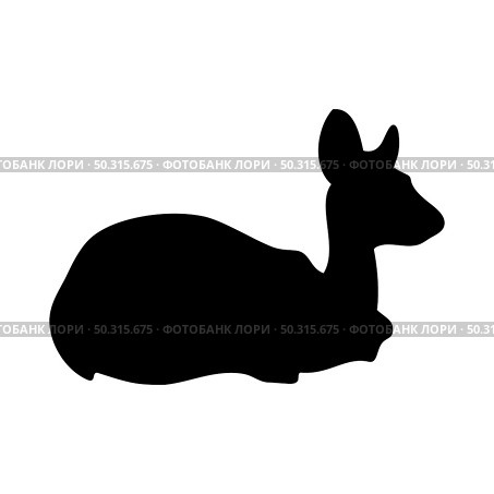 Antelope silhouette. Smooth and clean lines. High detailed Antelope silhouette. Vector Illustration.. deer and goats silhouettes set. Стоковая иллюстрация, агентство Ingram Publishing / Фотобанк Лори