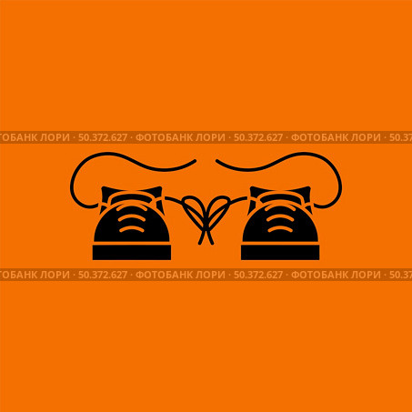 April Fool’s Day Icon. Black on Orange Background. Vector Illustration. Стоковая иллюстрация, агентство Ingram Publishing / Фотобанк Лори