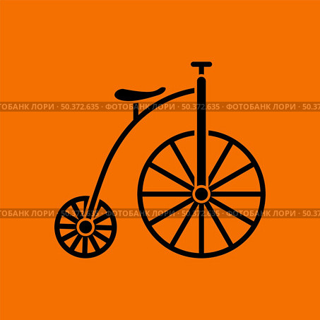 April Fool’s Day Icon. Black on Orange Background. Vector Illustration. Стоковая иллюстрация, агентство Ingram Publishing / Фотобанк Лори