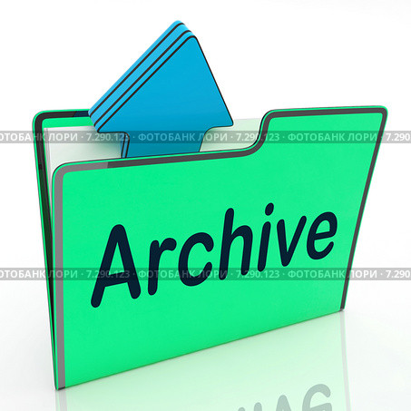 Archive File Means Cloud Storage And Network. Стоковое фото, фотограф Stuart Miles / Фотобанк Лори