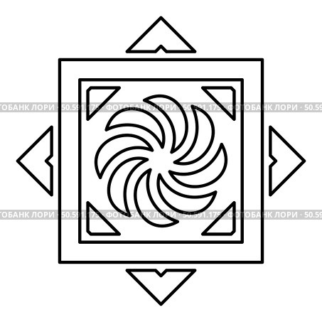 Armenian Arevakhach Neo paganism symbol sunny cross solar mythology Hetanism Armenian neo powder heathenism Eternity sign pumpkin contour outline line icon black color vector illustration image thin flat style simple. Armenian Arevakhach Neo paganism symbol sunny cross solar mythology Hetanism Armenian neo powder heathenism Eternity sign pumpkin contour outline line icon black color vector illustration image thin flat style. Стоковая иллюстрация, агентство Ingram Publishing / Фотобанк Лори