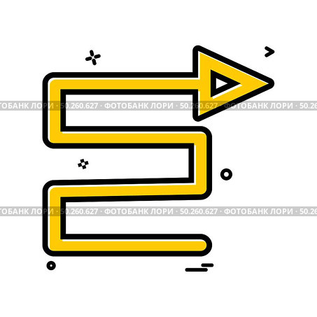 arrow bottom right to icon vector design. Стоковая иллюстрация, агентство Ingram Publishing / Фотобанк Лори