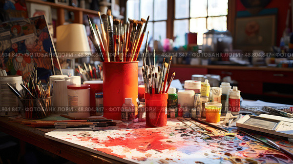 artist red sharpie ai generated. Стоковое AI-изображение, AI-художник Vectorwin / Фотобанк Лори